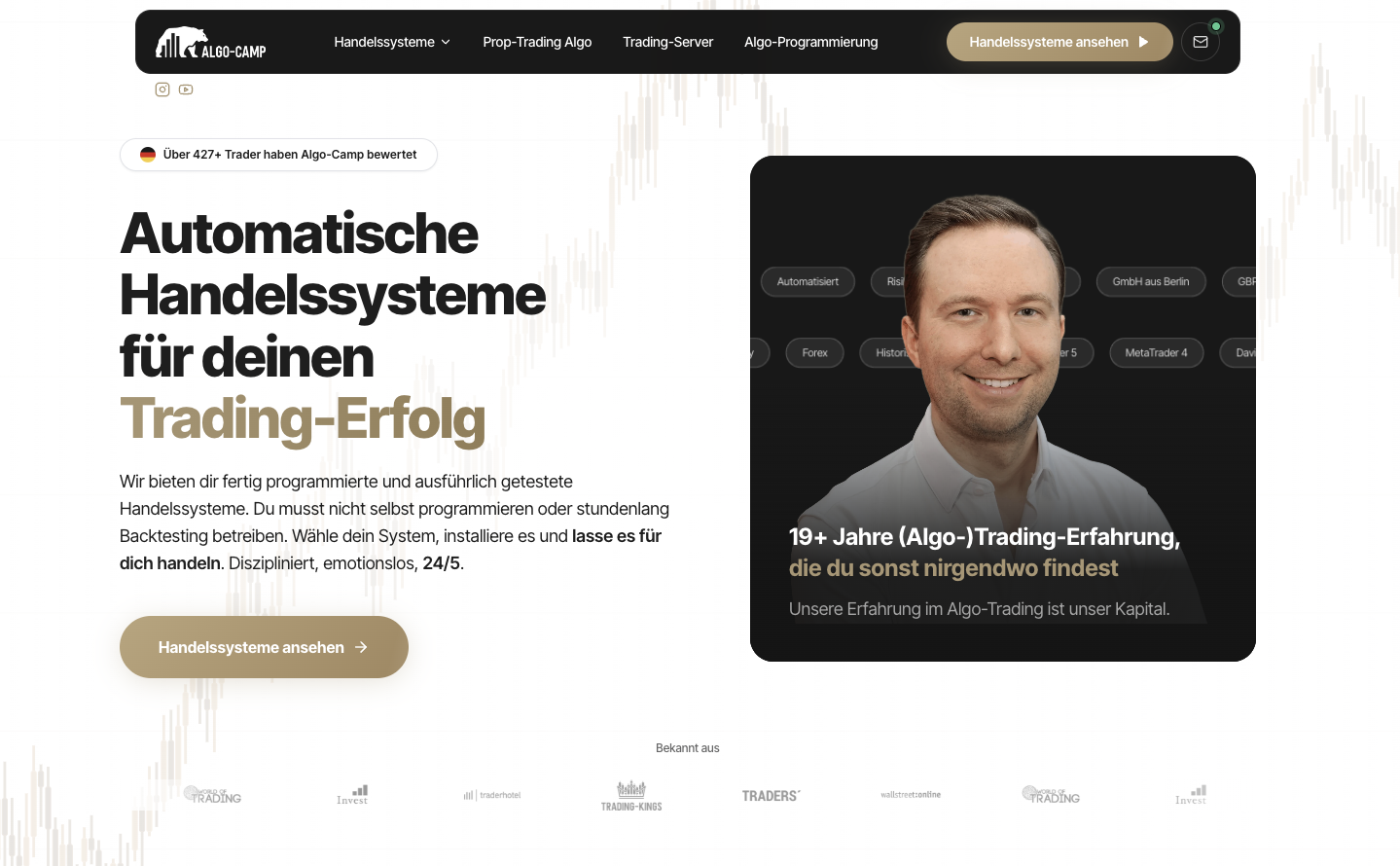 Algo-Camp Website Preview